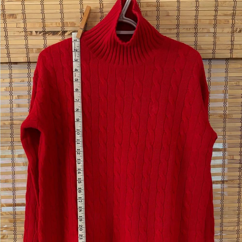 Ralph Lauren Red Cable Knit Dress